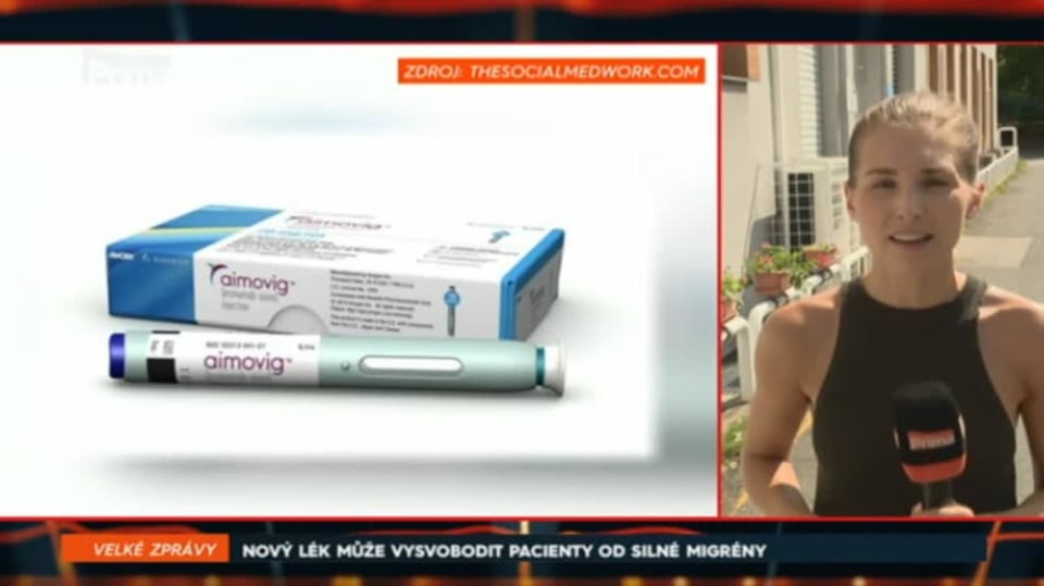 20. 8. 2018 VELKÉ ZPRÁVY: NOVÝ LÉK MŮŽE VYSVOBODIT PACIENTY OD SILNÉ MIGRÉNY
